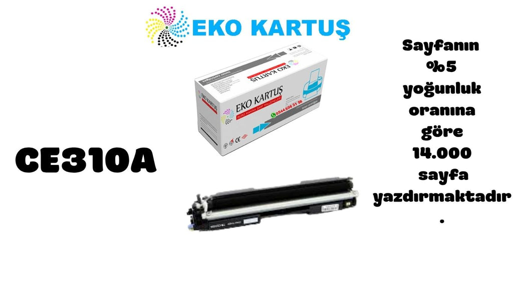 Hp LaserJet Pro 200 Color MFP M275nw Siyah Uyumlu Uyumlu Sıfır İthal Toneri CE310A (126A)