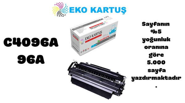 HP Laserjet 2200dse Uyumlu Sıfır İthal Toner 96A (C4096A) (5000 Sayfa)