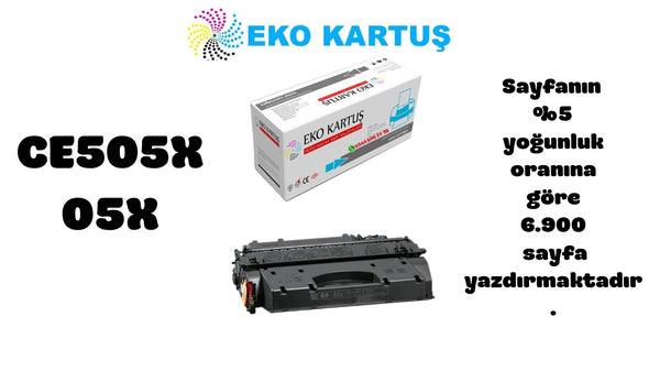 Hp LaserJet P2055  Sıfır İthal Toneri  05X (CE505X) UYUMLU (6900 Sayfa)