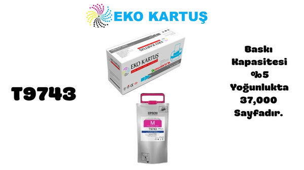 Epson T9743XXL RED Ekstra Yüksek Kapasiteli Muadil Kartuş C13T974300