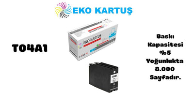 Epson T04A1 BLACK Muadil Kartuş C13T04A140