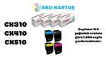 LEXMARK CX410de SET 4 RENK Uyumlu Sıfır İthal TONER CX310