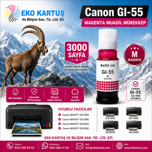 Canon GI-55  KIRMIZI YL  muadil mürekkep