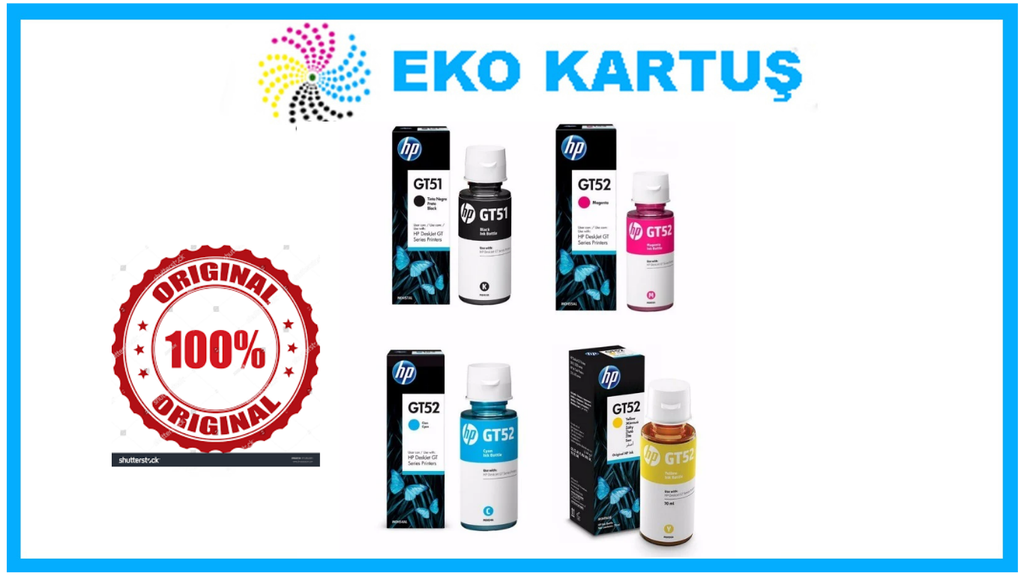 Hp P0R22A4 Color (GT51XL GT52XL) 90ML Compatible Ink