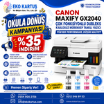 Canon Maxıfy GX2040 Çok Fonksiyonlu Yazıc Mürekkep Tanklı Fotokopi Tarayıcı Faks DUBLEKS