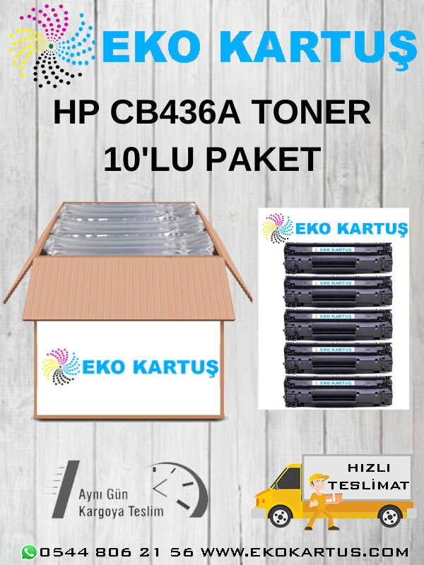 HP 36A (CB436A) EKONOMİK AVANTAJLI 10'LU MUADİL TONER - Main view