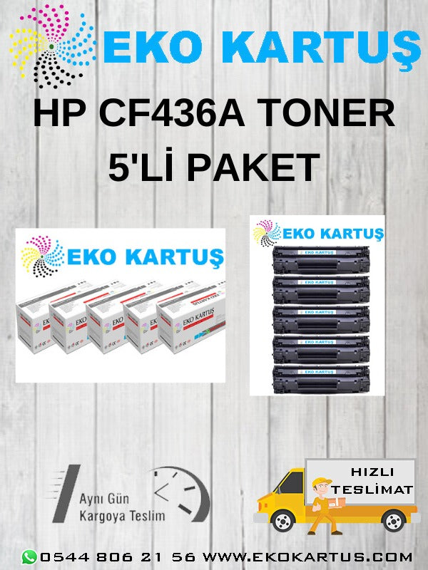 HP 36A (CB436A) EKONOMİK AVANTAJLI 5'Lİ MUADİL TONER - Main view