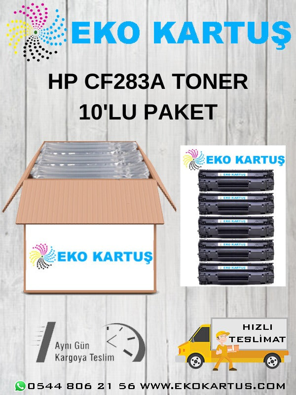 HP CF283A (83A) EKONOMİK AVANTAJLI 10'LU MUADİL TONER - Main view