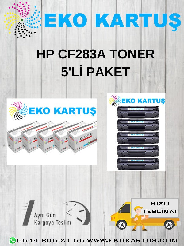 HP CF283A (83A) EKONOMİK AVANTAJLI 5&#39;Lİ MUADİL TONER - Main view