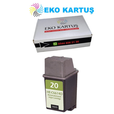 HP 20 Siyah Muadil Kartuş C6614D
