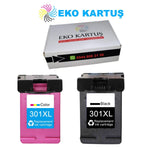 HP 301XL Yüksek Kapasiteli Muadil Kartuş CH564E SET 2Lİ PAKET
