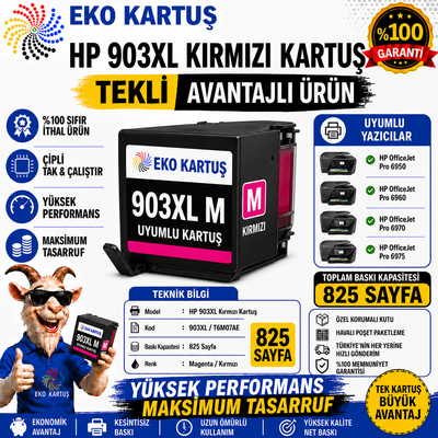 HP 903XL MAGENTA Kartuş  muadil kartuş