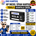 Hp Officejet Pro 963xl BLACK (SİYAH) Muadil Kartuş