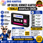 Hp Officejet Pro 963xl KIRMIZI (MAGENTA) Muadil Kartuş