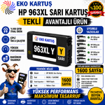 Hp Officejet Pro 963xl SARI (YELLOW) Muadil Kartuş