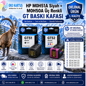 HP Smart Tank 790 Siyah M0H51A + M0H50A Üç Renkli GT Baskı Kafası (HP 3YP61AE)