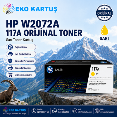 Hp W2072A SARI (117a)  Orijinal Toner