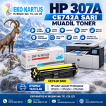 HP 307A CE740A–CE743A 4 Renk Muadil Toner Seti