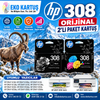 HP 308  ORİJİNAL KARTUŞ SET 2Lİ PAKET  7FP21UE -  7FP20UE