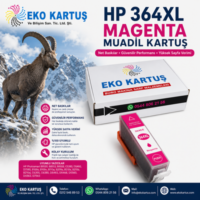 HP 364XL RED Yüksek Kapasiteli Muadil Kartuş CB324E