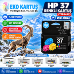 HP 37 SET KARTUŞU 2'Lİ PAKET  RENKLİ VE SİYAH (7FP44AE)  (7FP45AE)