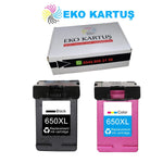 HP 652 Muadil Kartuş SET 2'Lİ PAKET