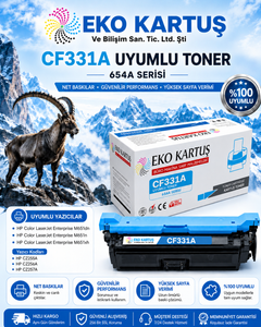Hp  654A MUADİL TONER  (CF330A-CF331-CF332A-CF333A)  SET 4 RENK