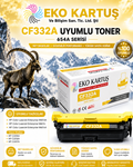 Hp Color Laserjet Enterprise M651dn  654A (CF330A-CF331-CF332A-CF333A)  SET 4 RENK MUADİL TONER