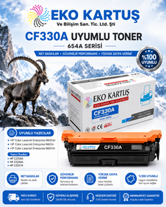 HP 654A SİYAH MUADİL TONER CF330A