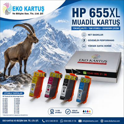 Hp Deskjet İnk Advantage 3525 Muadil Kartuş SET 4 LÜ PAKET