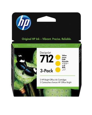 HP 712 Sarı Orijinal Kartuş 3'lü Set 3ED79A