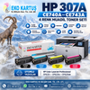 HP 307A CE740A–CE743A 4 Renk Muadil Toner Seti