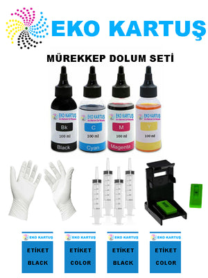 Hp 301 Kartuş Uyumlu Dolum Seti - Main view