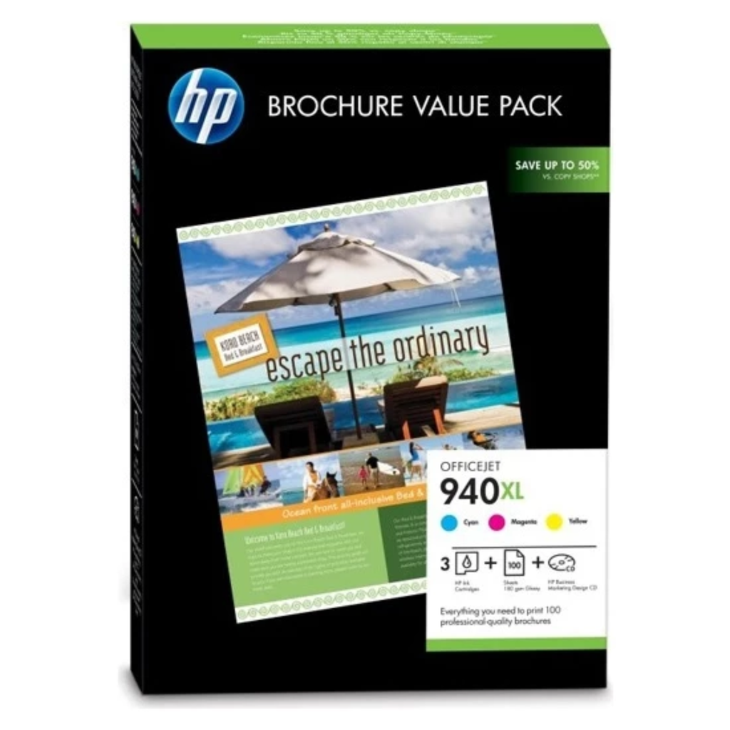 Hp 940Xl Cg898Ae Renkli Set Kartuş + Fotoğraf Kağıdı Pro 8000 / 8500 - Main view