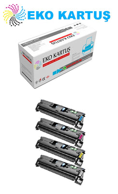 Hp Color Laserjet 2550n Set 4 Renk  (122a) Muadil Toner - Main view