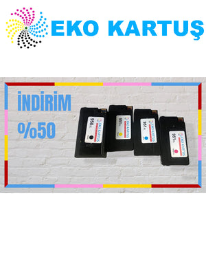 Hp OfficeJet Pro 8600 Plus e-All-in-One 4 RENK TAKIM Muadil Kartuş, - Main view