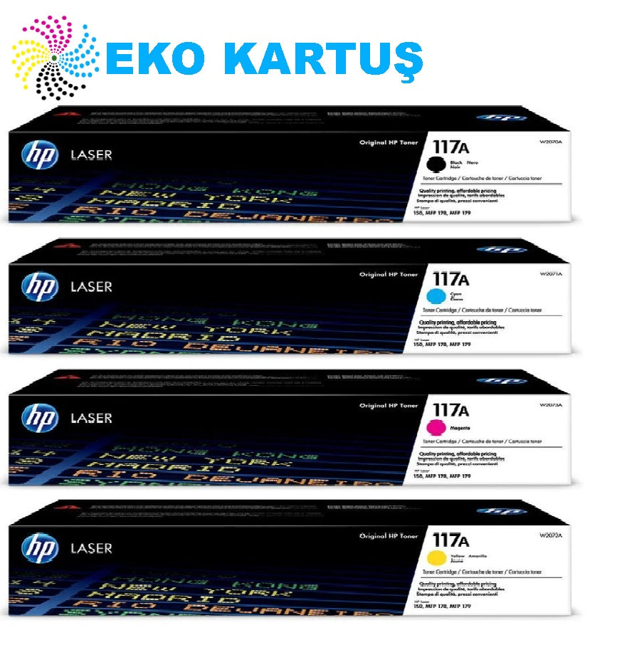Hp W1120A   (117a) 4 Renk Set Orijinal Toner - Main view