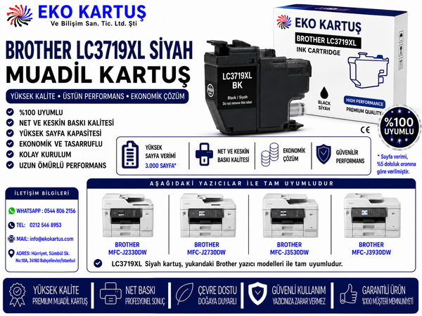 Brother MFC-J3930DW Uyumlu Kartuş