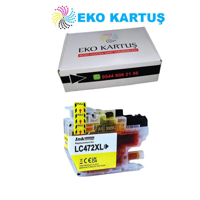 Brother YELLOW Yüksek Kapasiteli Muadil Kartuş LC472XLY
