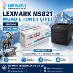 LEXMARK MS821 MUADİL TONER ÇİPLİ