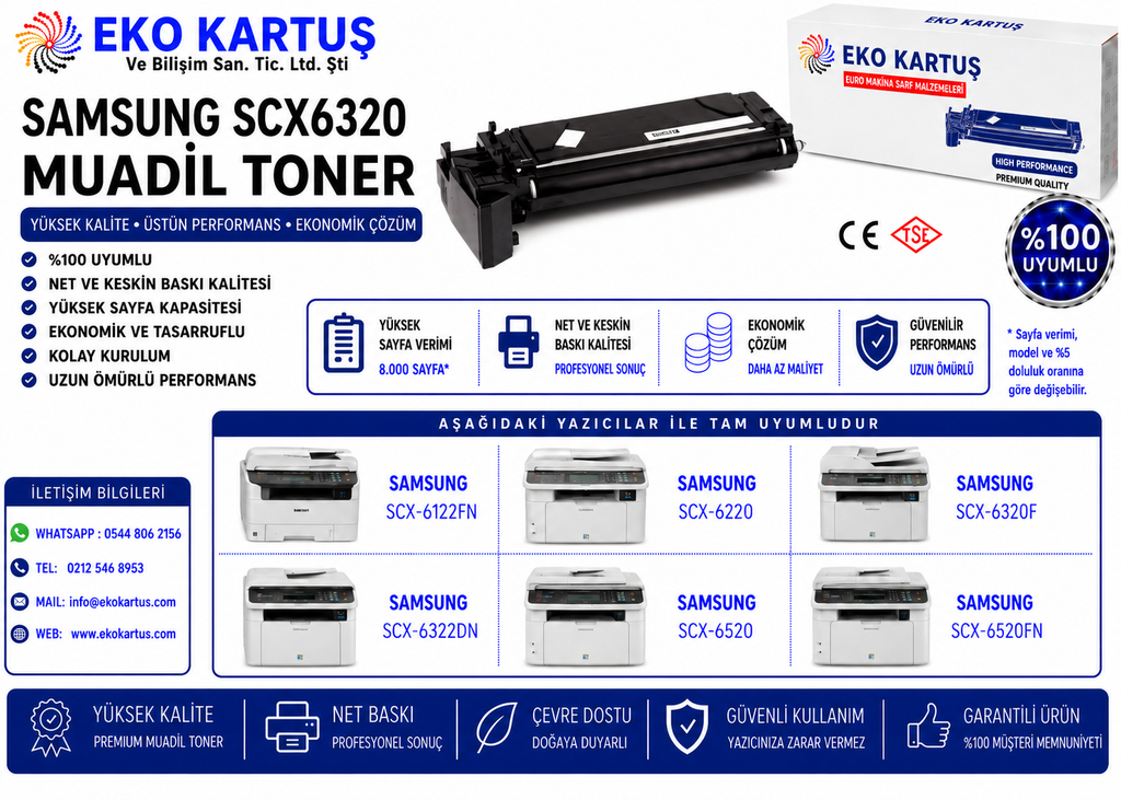 SAMSUNG DRUM ÜNİTESİ 6320/6322/SCX6320/6120/6122/6220/6322/6520