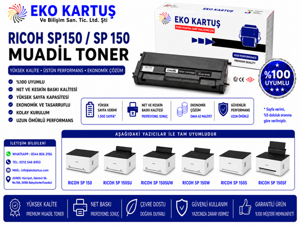 Ricoh SP-150Su MUADİL TONER