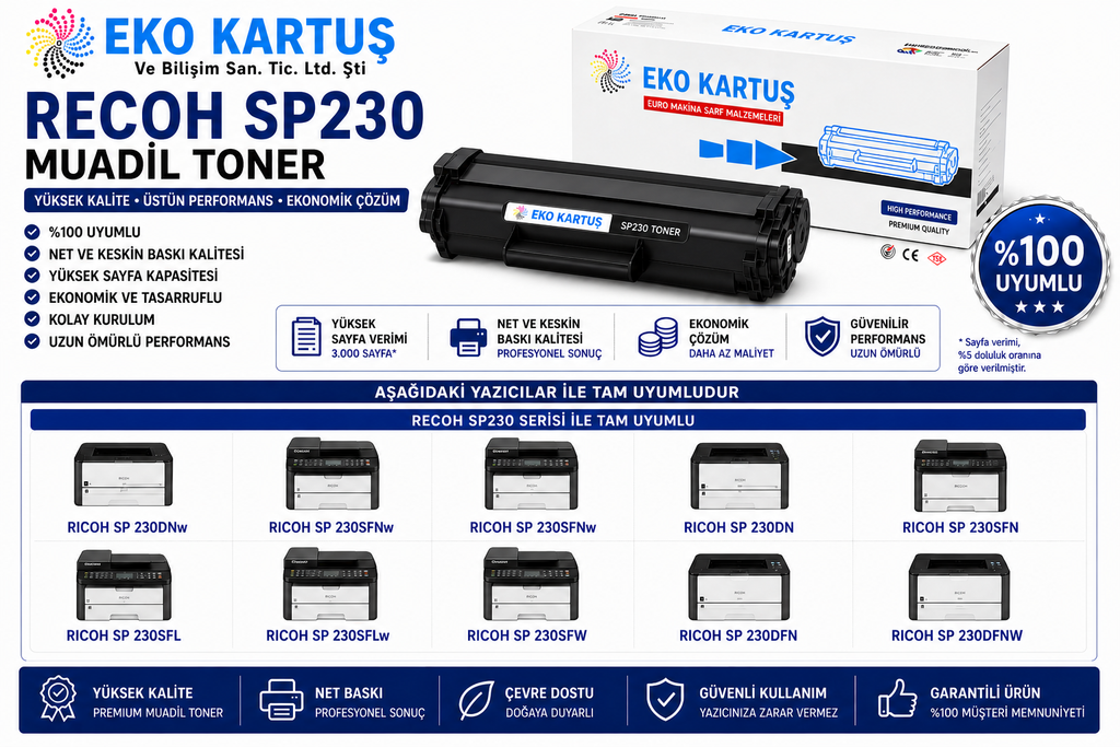 Ricoh SP-230FNw MUADİL TONER
