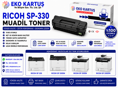 Ricoh SP-330sfn Muadil TONER
