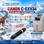 Canon C-EXV34  SİYAH Muadil Fotokopi Toner BK – C2020 / C2025 / C2030 / C2220 / C2225 / C2230