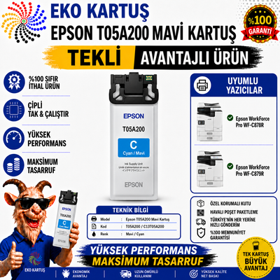 Epson T05A200 BLUE Muadil Kartuş C13T05A200