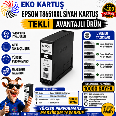 Epson (T8651XXL) (10K) Muadil Kartuş