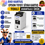 Epson T01C1 BLACK Muadil Kartuş C13T01C100