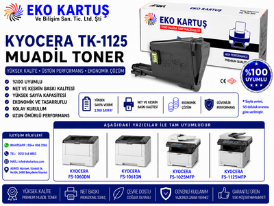 Kyocera Tk 1125 FS-1061DN / 1325MFP Muadil Toner (2.100 Sayfa)