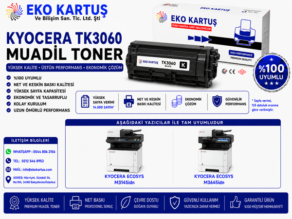 KYOCERA TK-3060  MUADİL TONER 7k